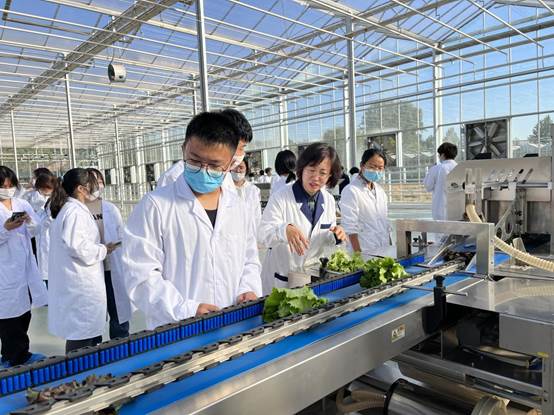 王月英教授指导学生跟岗实训